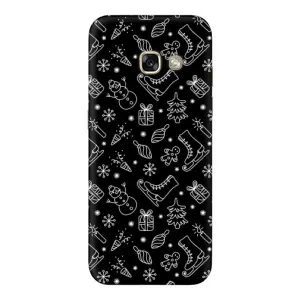 Новогодние, Праздничные Чехлы для Samsung Galaxy A5 2017 / A520 / A520F - 2024 год (Новогодний фон)