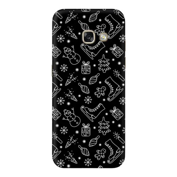 Чехол с принтом «Новогодний фон» для Samsung Galaxy A5 2017 (A520, A520F)