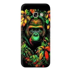 Чехол с Обезьянами Samsung Galaxy A5 2017 / A520 / A520F - (AlphaPrint) (Обезьяна в тропиках)