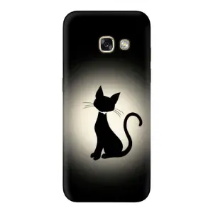 Чехол с принтом для Samsung Galaxy A5 2017 / A520 / A520F (AlphaPrint) Модные коты (Силуэт котика)