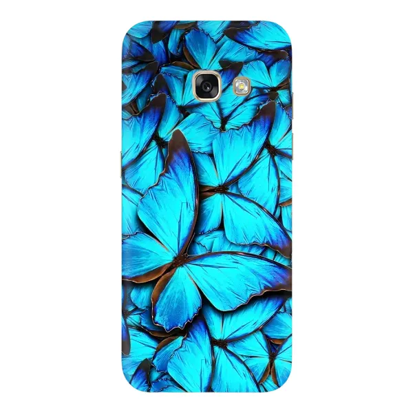 Чехол с принтом «Синие бабочки» для Samsung Galaxy A5 2017 (A520, A520F)