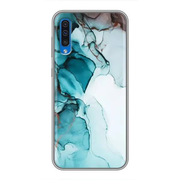 Чехол с принтом «Бирюзовый мрамор» для Samsung Galaxy A50 2019 (A505F)