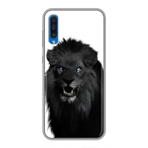 Чехлы с картинками животных Samsung Galaxy A50 2019 (A505F) (Черный ЛЕВ)