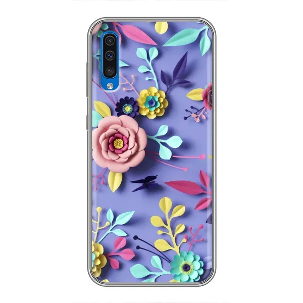 Чехол с принтом «Цветочный дизайн» для Samsung Galaxy A50 2019 (A505F)