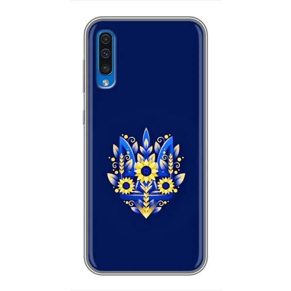Чехол с принтом «Цветочный Герб» для Samsung Galaxy A50 2019 (A505F)