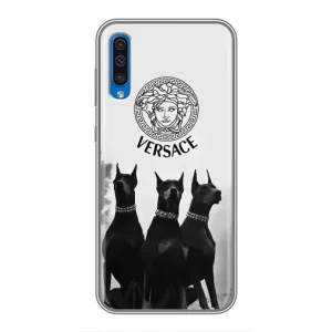 Чехлы VERSACE для Самсунг А50 (2019) (PREMIUMPrint) (Доберман Версаче)