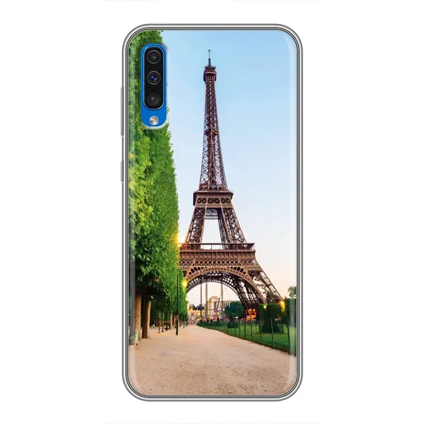 Чехол с принтом «Дорога в Париж» для Samsung Galaxy A50 2019 (A505F)