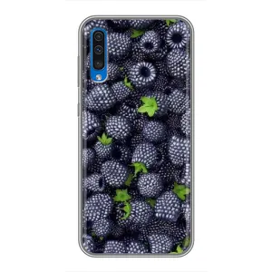 Чехлы с Фруктами для Samsung Galaxy A50 2019 (A505F) (VPrint) (Ежевика)
