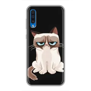 Чохол з принтом для Samsung Galaxy A50 2019 (A505F) (AlphaPrint) Модні коти (Сумний кіт)