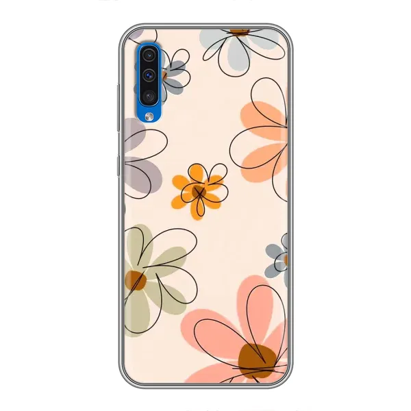 Чехол с принтом «Разноцветные цветы» для Samsung Galaxy A50 2019 (A505F)