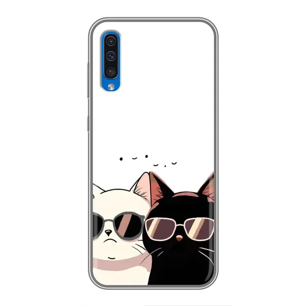 Чехол с принтом «Коты в очках» для Samsung Galaxy A50 2019 (A505F)