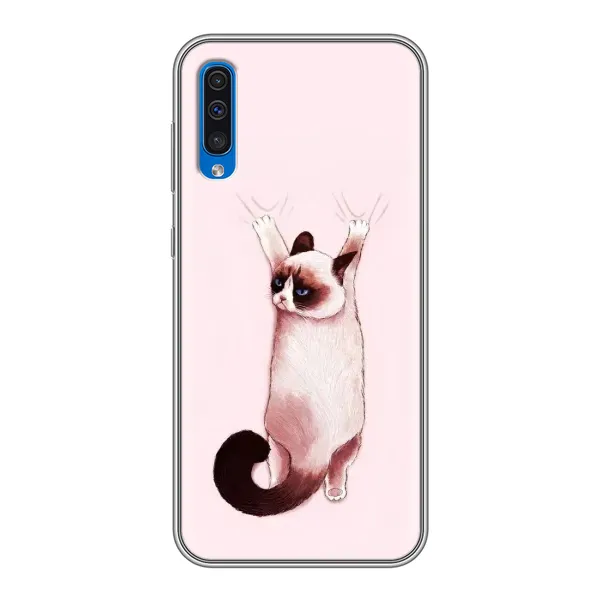 Чехол с принтом «Котик падает» для Samsung Galaxy A50 2019 (A505F)