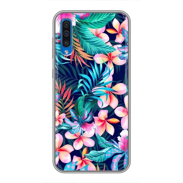 Чехол с принтом «Красочные цветы» для Samsung Galaxy A50 2019 (A505F)