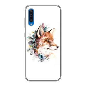 Чехлы с картинкой Лисички для Samsung Galaxy A50 2019 (A505F) (VPrint) (Лисичка в цветочках)