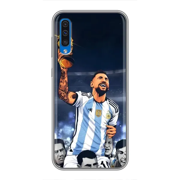 Чехол с принтом «Месси с кубком» для Samsung Galaxy A50 2019 (A505F) Чехол с принтом «Месси с кубком» для Samsung Galaxy A50 2019 (A505F)