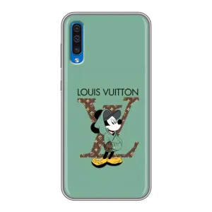 Чехлы Луи Витон для Samsung Galaxy A50 2019 (A505F) (AlphaPrint - LOUIS VUITTON) (Микки Маус LV)
