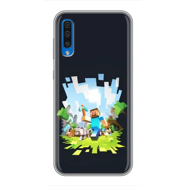 Чехол с принтом «персонажи Minecraft» для Samsung Galaxy A50 2019 (A505F)