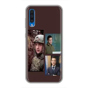 Чехол для Samsung Galaxy A50 2019 (A505F) (AlphaPrint - с принтом Зеленского) (Президент)