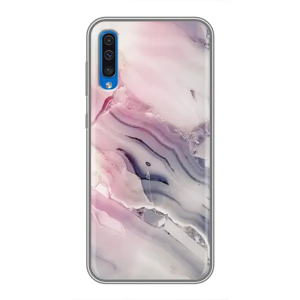 Чехол с принтом «Пурпурный Мрамор» для Samsung Galaxy A50 2019 (A505F)