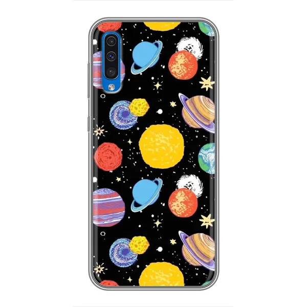 Чехол с принтом «Рисованные планеты» для Samsung Galaxy A50 2019 (A505F) Чехол с принтом «Рисованные планеты» для Samsung Galaxy A50 2019 (A505F)