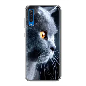 Чехлы с Котиками для Samsung Galaxy A50 2019 (A505F) (VPrint) (Серый Кот)
