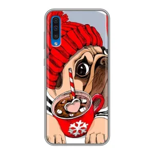 Чехлы с собаками для Samsung Galaxy A50 2019 (A505F) (VPrint) (Собачка в шапке)