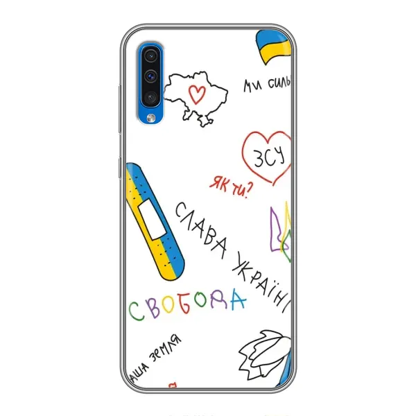 Чехол с принтом «Стикер» для Samsung Galaxy A50 2019 (A505F) Чехол с принтом «Стикер» для Samsung Galaxy A50 2019 (A505F)