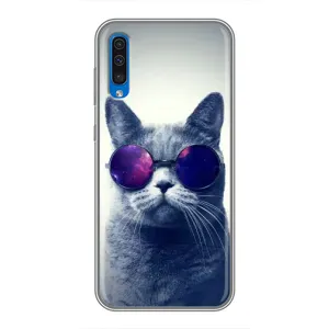Чохол з принтом для Samsung Galaxy A50 2019 (A505F) (AlphaPrint) Модні коти (Стильний кіт)