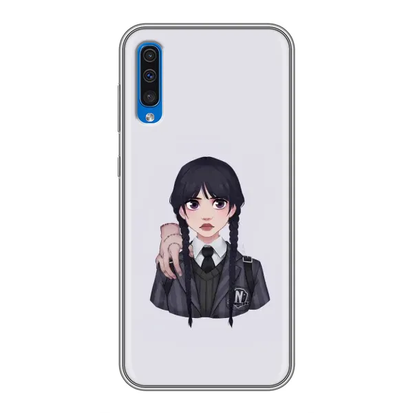 Чехол с принтом «Уэнздей и Вещь» для Samsung Galaxy A50 2019 (A505F) Чехол с принтом «Уэнздей и Вещь» для Samsung Galaxy A50 2019 (A505F)