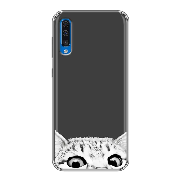 Чехол с принтом «Выглядывает кот» для Samsung Galaxy A50 2019 (A505F)