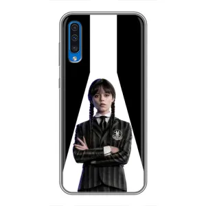 Чехлы Венсдей на Samsung Galaxy A50 2019 (A505F) Уэнсдей (AlphaPrint) (W-Wednesday)
