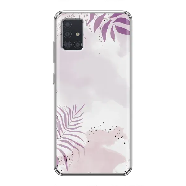 Чехол с принтом «Фиолетовые листья» для Samsung Galaxy A51 5G (A516)
