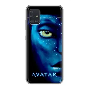 Чехлы с фильма АВАТАР для Samsung Galaxy A51 5G (A516) (AlphaPrint) (глаз Аватара)