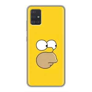 Чехол с Симпсонами для Samsung Galaxy A51 5G (A516) (VPrint) (Гомер)