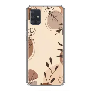 Чехол с принтом «Коричневые цветы» для Samsung Galaxy A51 5G (A516)