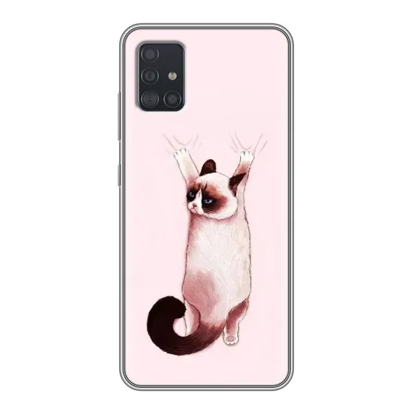 Чехол с принтом «Котик падает» для Samsung Galaxy A51 5G (A516) Чехол с принтом «Котик падает» для Samsung Galaxy A51 5G (A516)