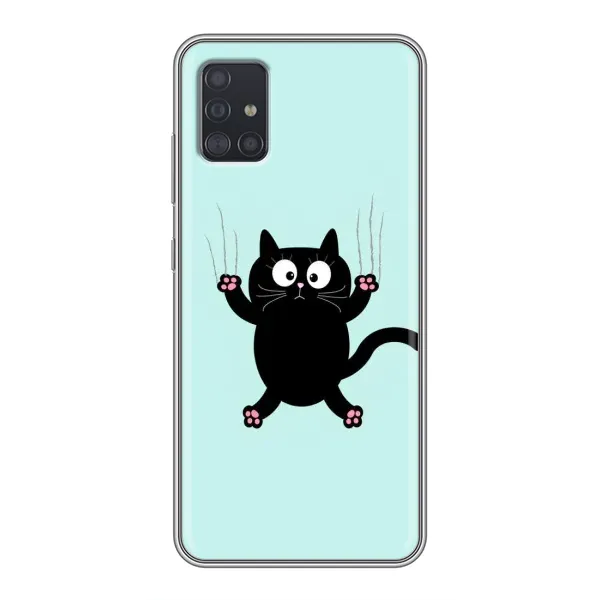 Чехол с принтом «Падающий кот» для Samsung Galaxy A51 5G (A516)