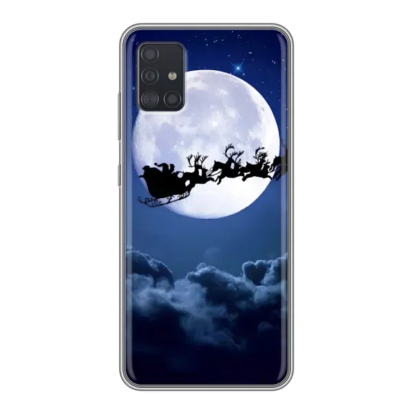 Чохол з принтом «Санта - місяць» для Samsung Galaxy A51 5G (A516)