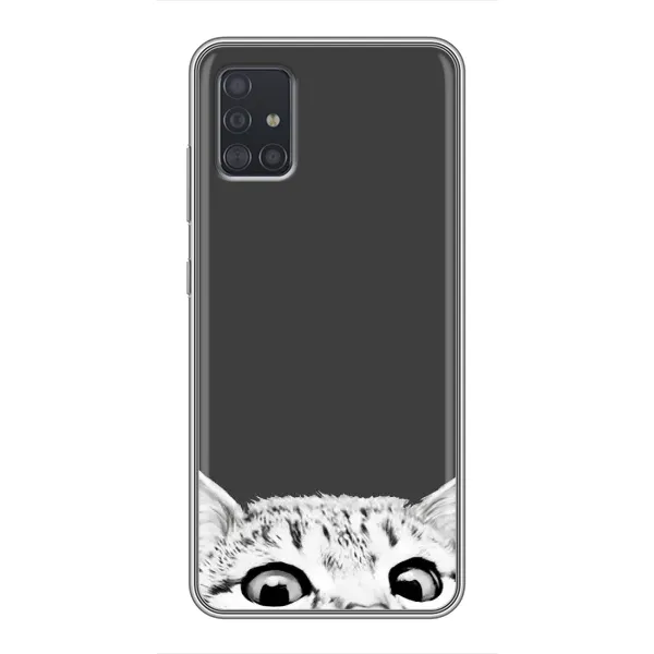 Чехол с принтом «Выглядывает кот» для Samsung Galaxy A51 5G (A516) Чехол с принтом «Выглядывает кот» для Samsung Galaxy A51 5G (A516)