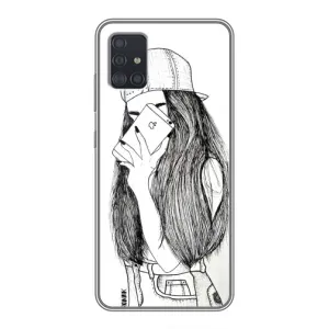Чохол з друком для Samsung Galaxy A51 (A515) - (Мода) (AlphaPrint) (Фото дівчини)