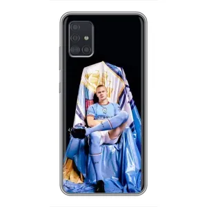 Чехлы с футболистом Ерлинг Холанд для Samsung Galaxy A51 (A515) (AlphaPrint) (футболист Холанн)