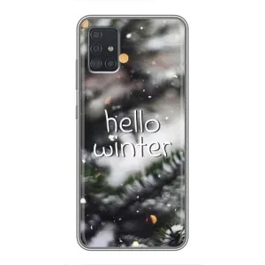 Новогодние, Праздничные Чехлы для Samsung Galaxy A51 (A515) - 2024 год (Hello winter)