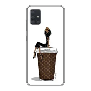 Чохли Луі Вітон для Samsung Galaxy A51 (A515) (AlphaPrint - LOUIS VUITTON) (кава LOUIS VUITTON)