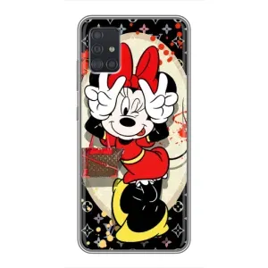 Чехол Disney Mouse Samsung Galaxy A51 (A515) (PREMIUMPrint) (Минни peace)