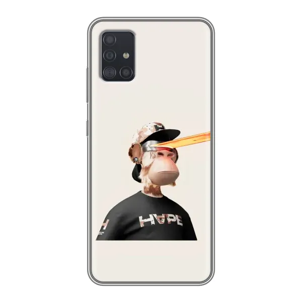 Чехол с принтом «обезьяна NFT в очках» для Samsung Galaxy A51 (A515)
