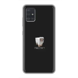 Чохол Майнкрафт на Samsung Galaxy A51 (A515) (AlphaPrint) Minecraft (Овечка Майнкрафт)