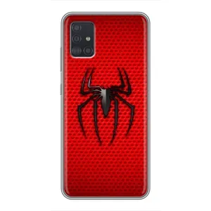 Чехол с человеком пауком для Samsung Galaxy A51 (A515) - (AlphaPrint) (Паук Марвел)