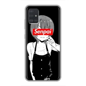 Чехлы Персонажи Аниме Наруто для Samsung Galaxy A51 (A515) (AlphaPrint) (Senpai)