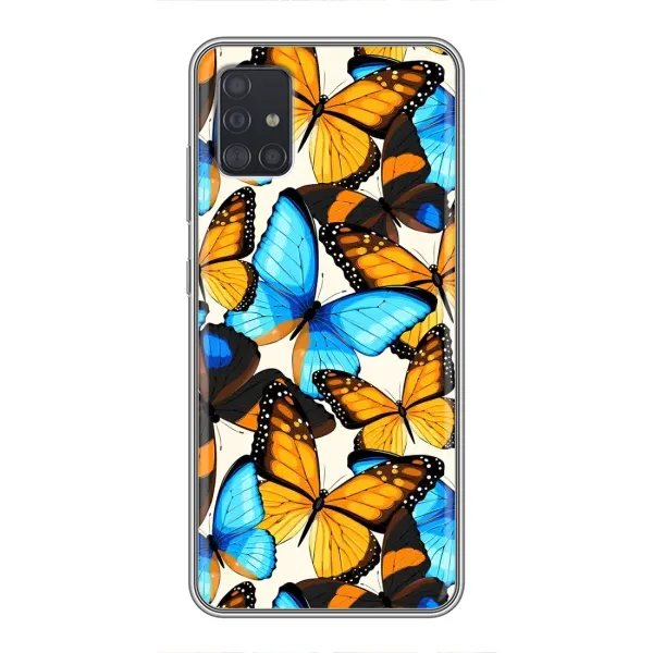 Чехол с принтом «Яркие бабочки» для Samsung Galaxy A51 (A515)
