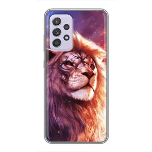 Чехол со Львом для Samsung Galaxy A52 5G (A526) (VPrint) (Красочный Лев)